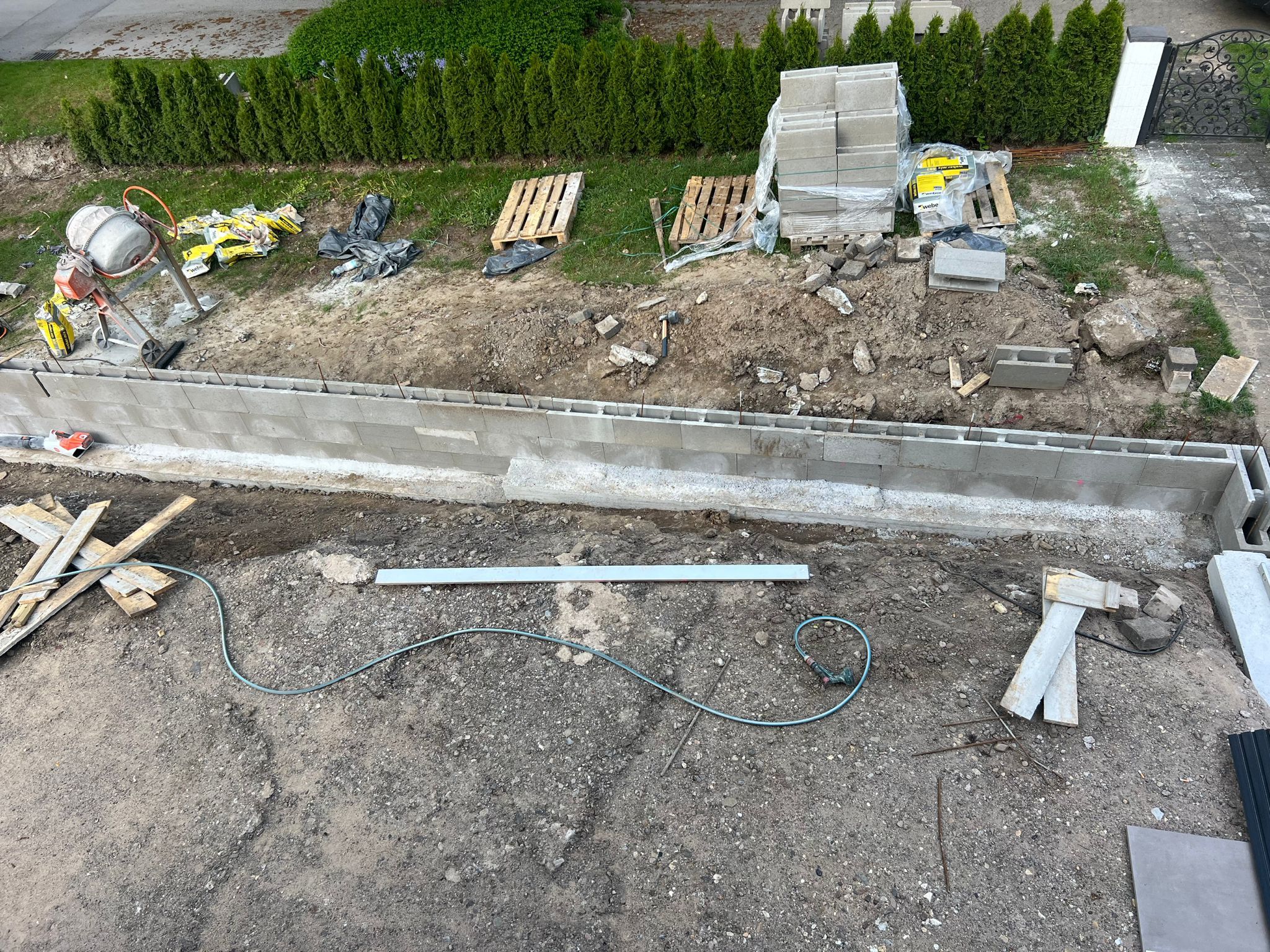 Vorgarten Baustelle